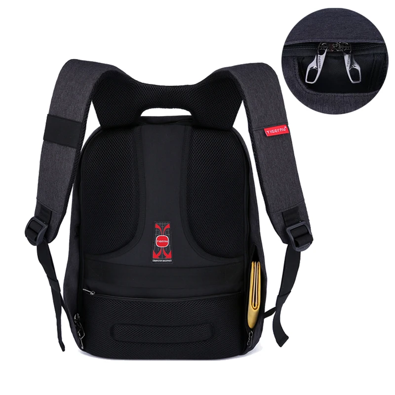 2018 Tigernu Brand Anti Theft Design мужская Рюкзак Бизнес Женщин 14 15.6 17 Дюймов Отдыха и