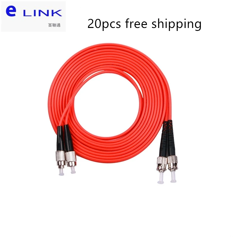 20 шт. волоконно-оптические патч-корды FC UPC TO ST дуплексный многомодовый 3 0 мм 50/мкм