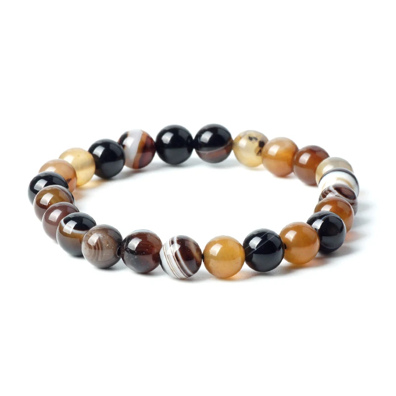 Бусины из натурального камня Фиолетовый аметист браслет мечты полоса агат шармы