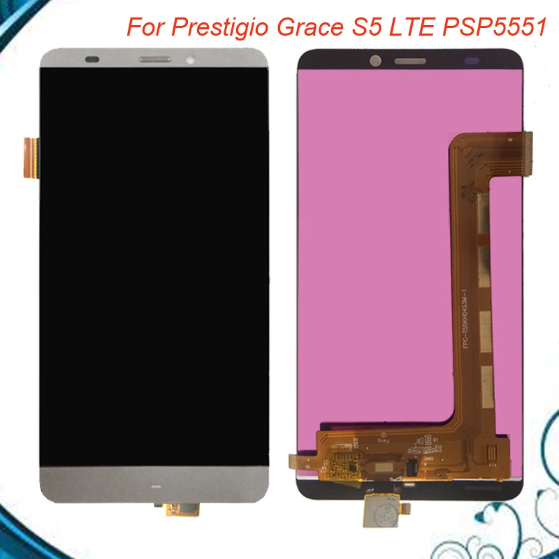 ЖК дисплей 5 дюйма для Prestigio Grace S5 LTE PSP5551 Duo PSP 5551 DUO сенсорный экран дигитайзер