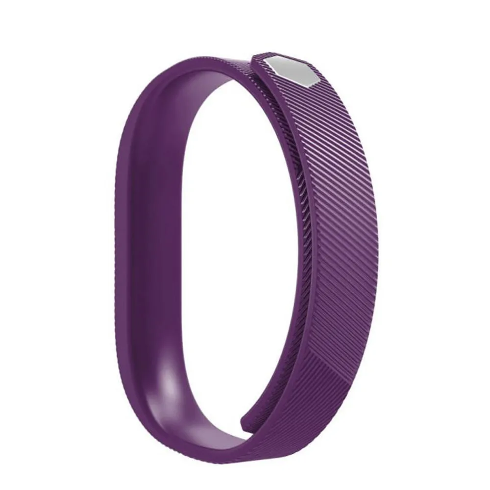 Purple Мягкий силиконовый ремешок на запястье для Fitbit Flex 2 спортивный умный Браслет сменный Браслет S трекер активности аксессуары - Цвет: Purple