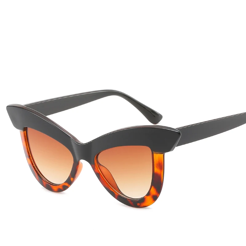 Samjune 2019 индивидуальные солнцезащитные очки большие брови кошачий глаз красочные