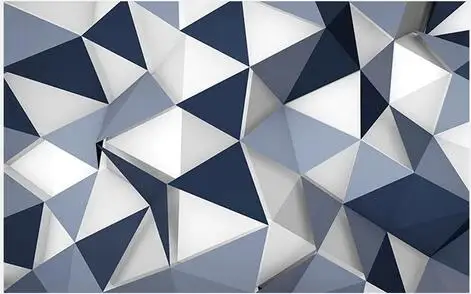 Индивидуальные простые 3D обои геометрические алмазные фрески для гостиной