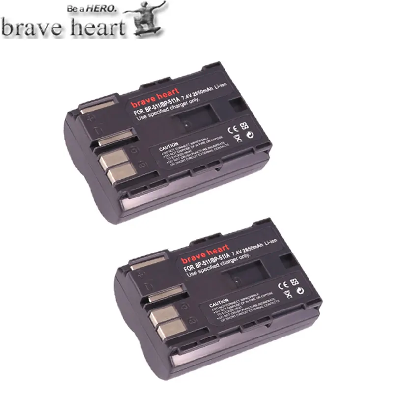 Акумуляторная батарея BP-511A BP-511 BP 511 511A BP511A Батарея+ ЖК-дисплей Dual USB Зарядное устройство для Canon G6 G5 G3 G2 G1 EOS 300D 50D 40D 30D 20D 5D