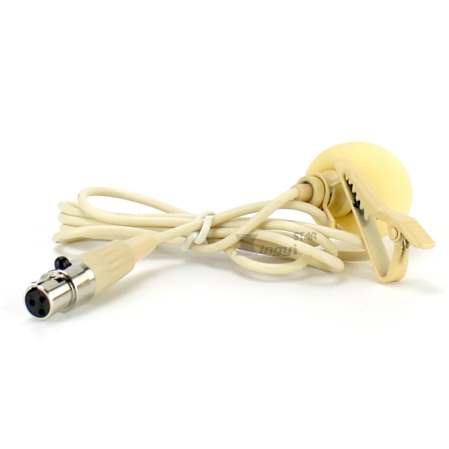 Кожаный цветной XLR 3 Pin TA3F штекер зажим для галстука на лацкане микрофон