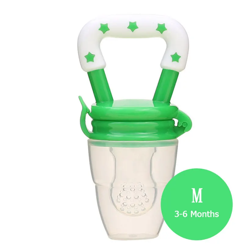 green M Новая бутылочка для кормления, кормушка для сосков, бутылочка для свежего питания, инструмент для кормления, безопасные детские бутылочки - Цвет: green M