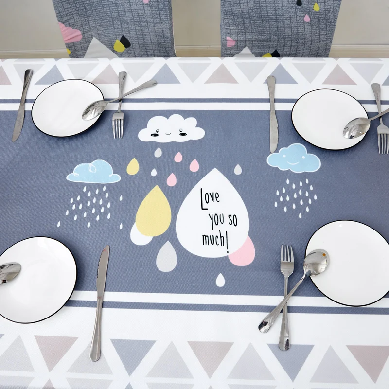 Parkshin Modern Decorative Tablecloth Home Kitchen Rectangle Waterproof Table Cloths Party Banquet Dining Cover 4 Size | Дом и сад