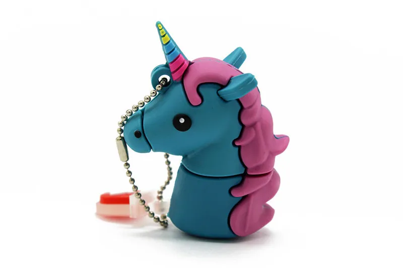 Модель usb флеш-накопителя KING SARAS cute cartoom Единорог usb 2,0 4 ГБ 8 ГБ 16 ГБ 32 ГБ 64 ГБ флешка, подарок usb