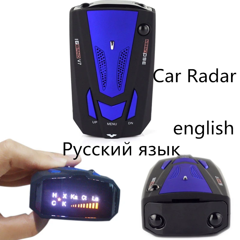 Автомобильный радар детектор WETOWE L1 (на английском/русском языке) V7 скоростной