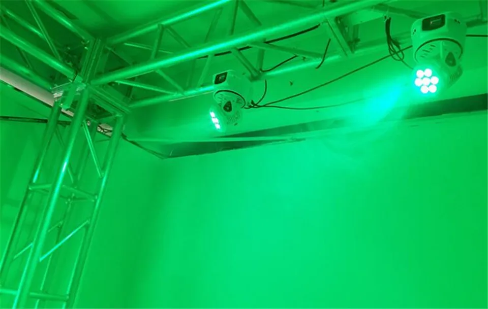 Светодиодный моющийся прожектор с движущейся головкой 7x12 Вт rgbw 4 в 1 Led luci dmx 9/14 canali