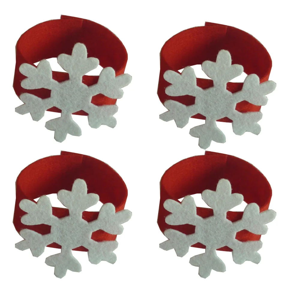 4 шт. синяя или красная лента-Веревка Держатель салфеток Рождество для домашнего