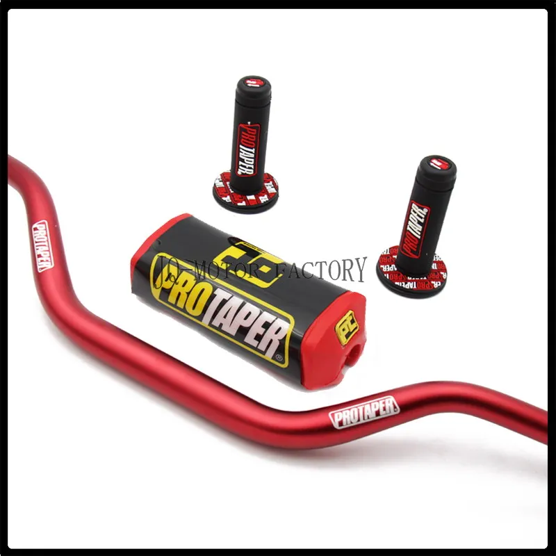 Для мотоцикла мотокросса Dirt Pit Bike Pitbike Taper Metal fat руль 1 1/8 &quot28 мм с захватами и