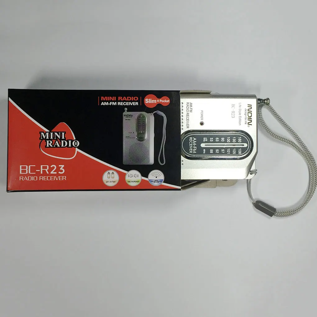 Мини BC R23 AM fm радио приемник карманный портативный на батарейках музыкальный