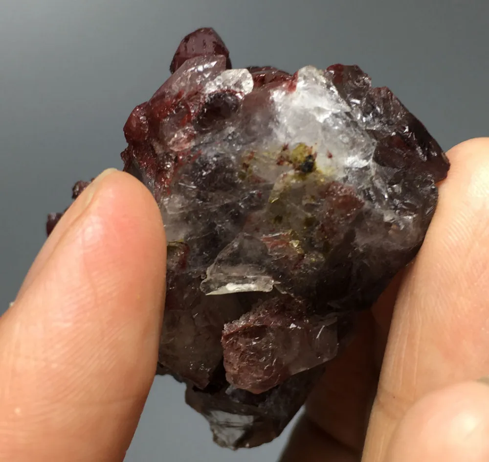 69 г натуральный Новый найти Красный КВАРЦЕВЫЙ кластер кристаллический образец