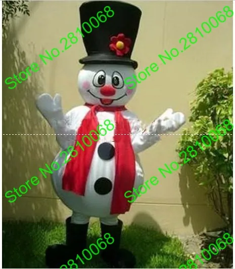 Моющиеся высокое качество Ева Материал Снеговик-талисман костюм для прогулок в