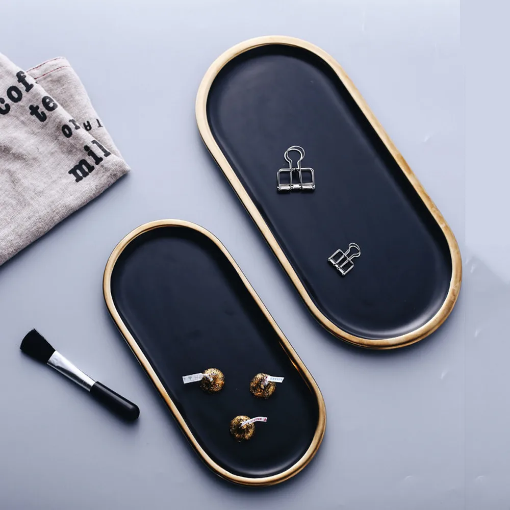 Керамическая тарелка для хранения в скандинавском ретро стиле креативный поднос