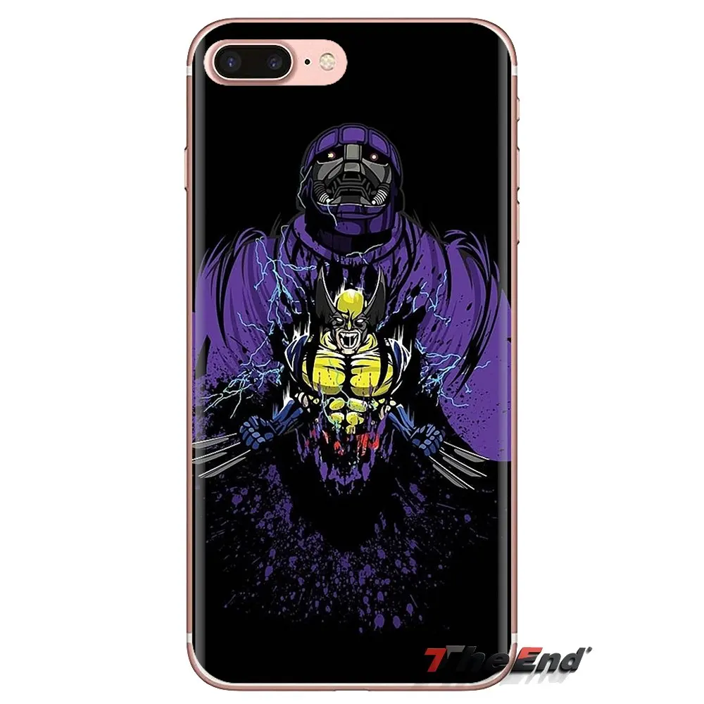 For Sony Xperia Z Z1 Z2 Z3 Z5 compact M2 M4 M5 C4 E3 T3 XA Huawei Mate 7 8 Y3II Comics X-Men Wolverine Silicone Phone Skin Cover |