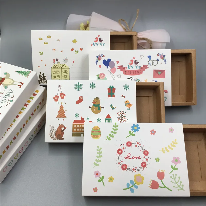 Ящик для цветов конфет печенье цветы принт любовь несколько узоров сердечки