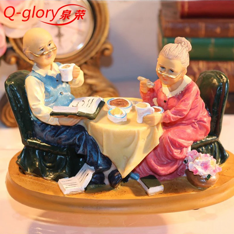 Свадебный юбилей домашний декор садовые фигурки из смолы миниатюрная фигурка подарок на день матери