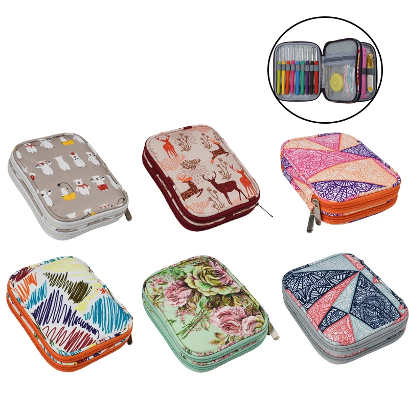 Пустой вязальный крючок пряжи сумка для хранения Портативный Покрывало