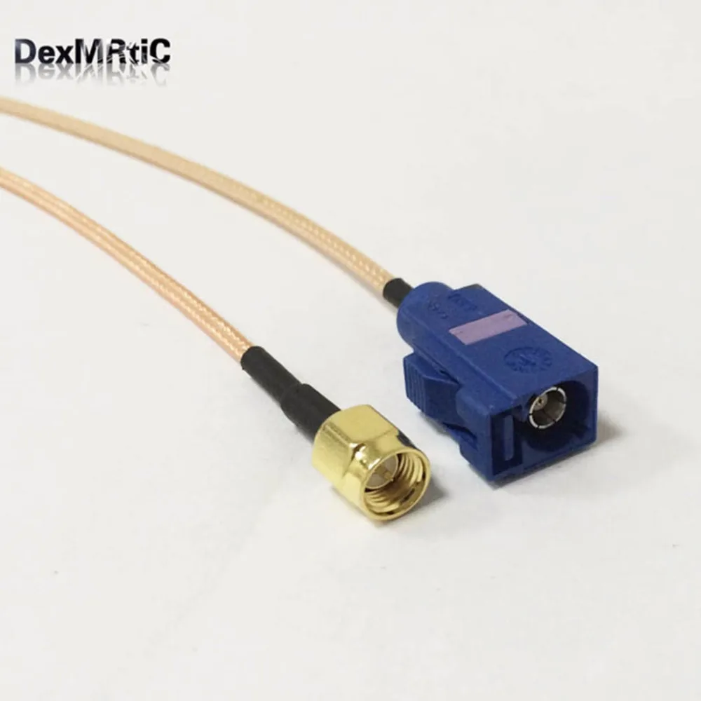 

New SMA Male Plug Switch Fakra C Female Convertor RG316 Coaxial Cable 15CM 6" /30CM/50CM/100CM Adapter Fast Ship