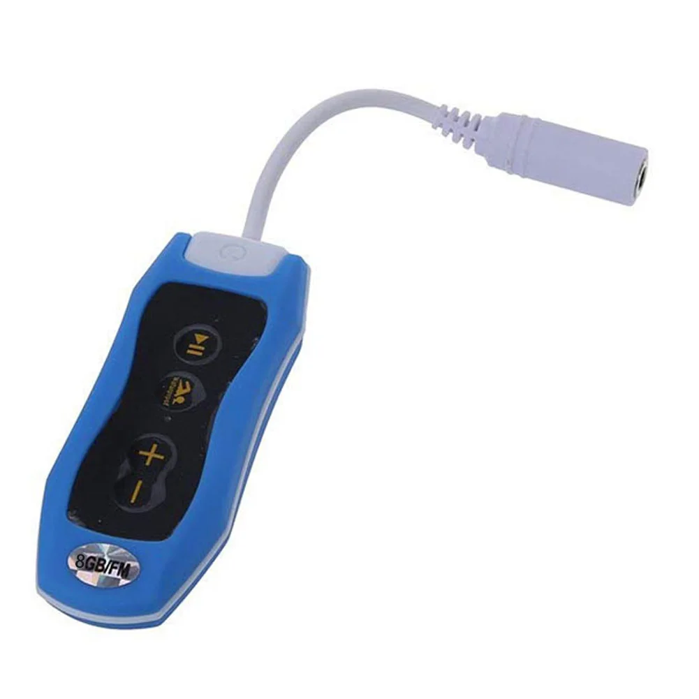 8GB IPX8 Diving Rechargeable With Clip Portable Mini FM Radio MP3 Player Surfing Outdoor Sport Swimming USB Music Waterproof | Электроника