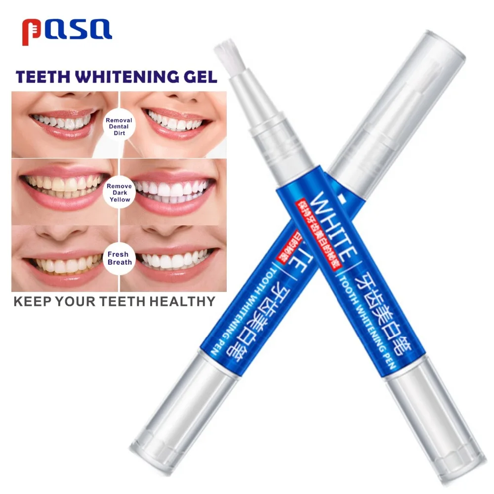 

3ml*2pcS Popular White Teeth Whitening Pen Tooth Gel Bleach Remove Stains oral hygiene Home Tooth Bleaching Pen HOT SALE