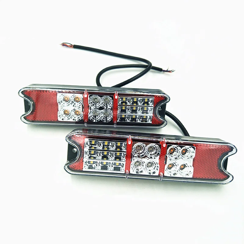 

1 Pair 10-32V LED Forklift Tail Lights Truck Trailer Rear Stop Brake Light Reverse Lamp