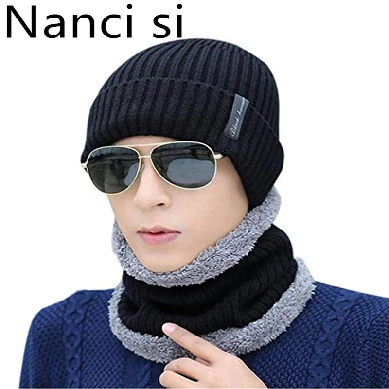 Зимняя Толстая флисовая шапка Череп Nanci si зимняя теплая мешковатая для мужчин и