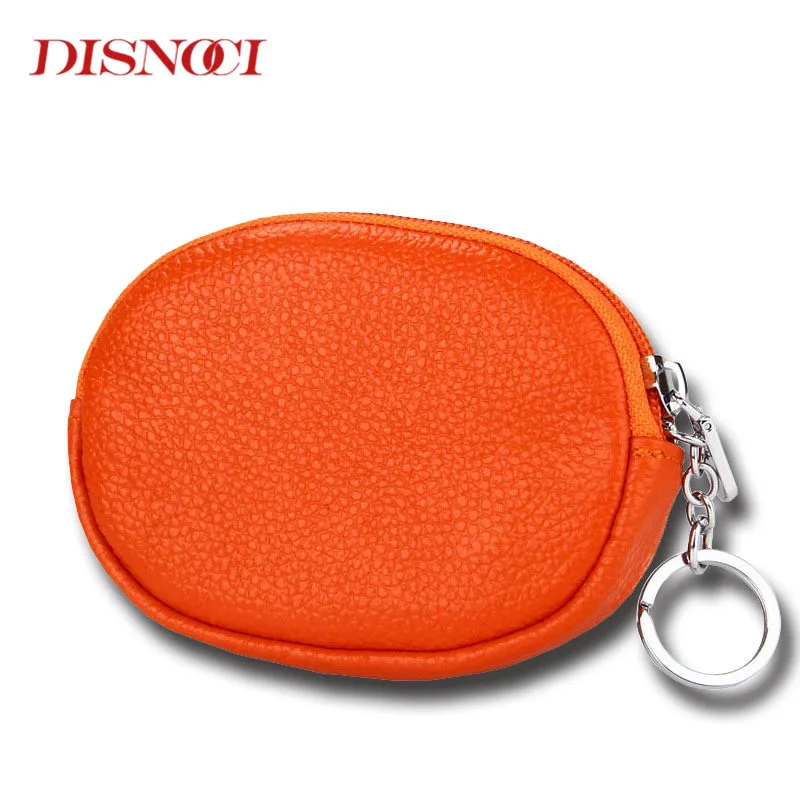 DISNOCI мини Модные женские кошельки круглый кошелек для ключей из коровьей кожи