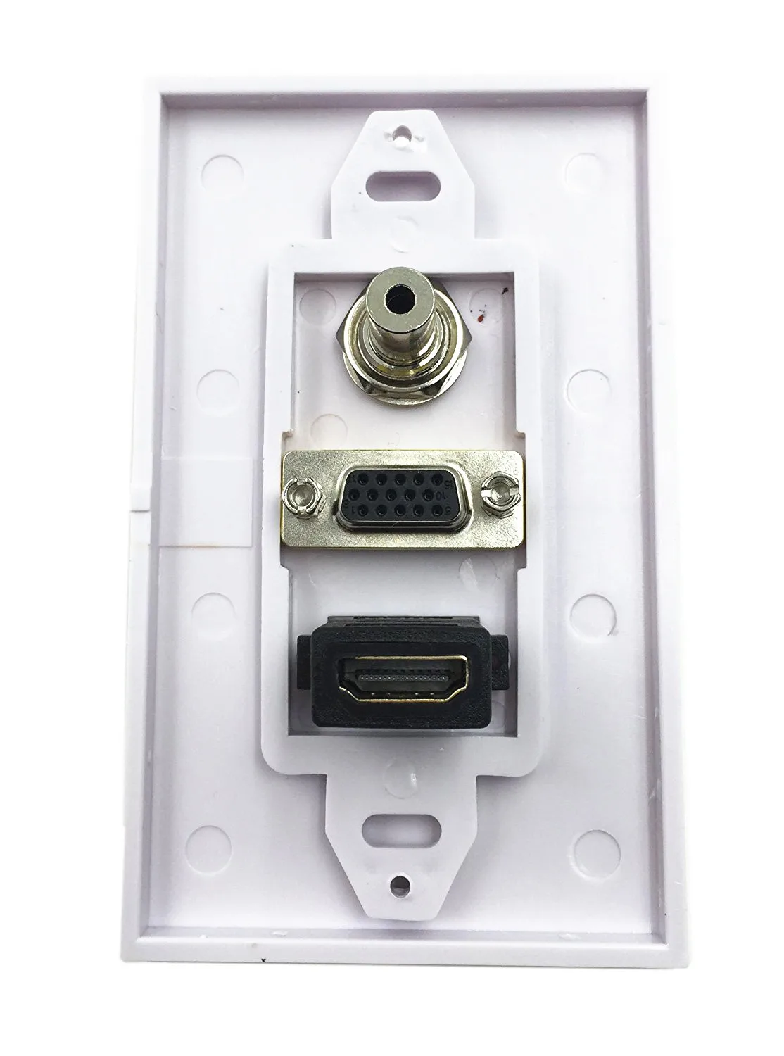 Solderless аудио DC3.5 Женский HD VGA Панель подключены к стене Подключите компьютер