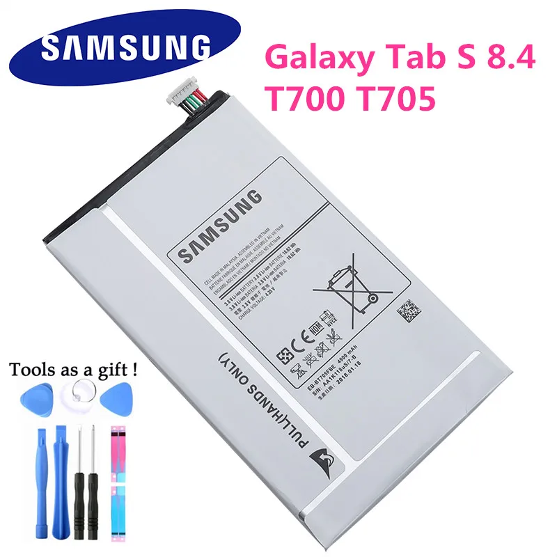 Аккумуляторная батарея для Samsung GALAXY Tab S 8 4 T700 T705 4900 мАч|Аккумуляторы мобильных