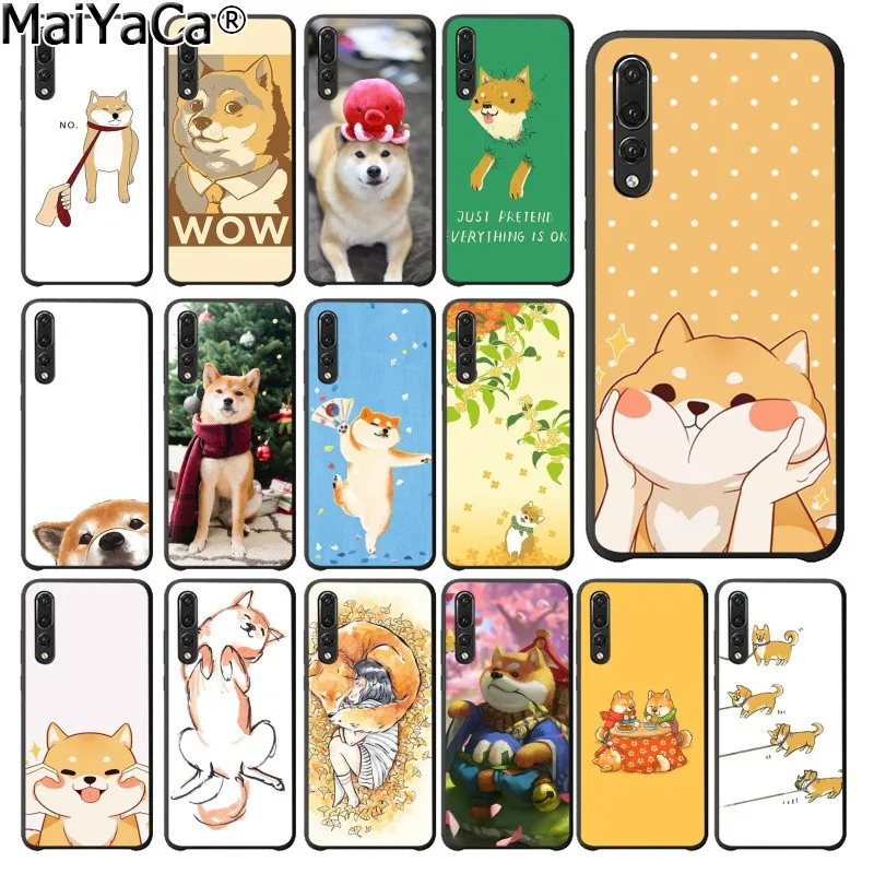 MaiYaCa животное Сиба ину красочный чехол для телефона Huawei P20Lite P10 Plus Mate10Lite Mate20 P20 Pro