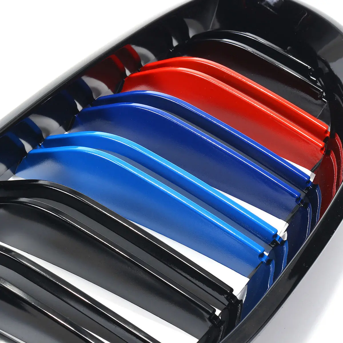 Глянцевая черная M Color Передняя решетка для радиатора BMW E60 E61 5 серии 2003 2010|Гоночные