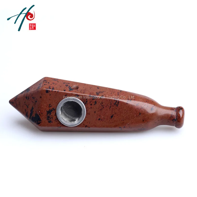 9-10cm High Quality 100% Natural Quartz Red Obsidian Free Shipping smoking pipe with carb | Дом и сад