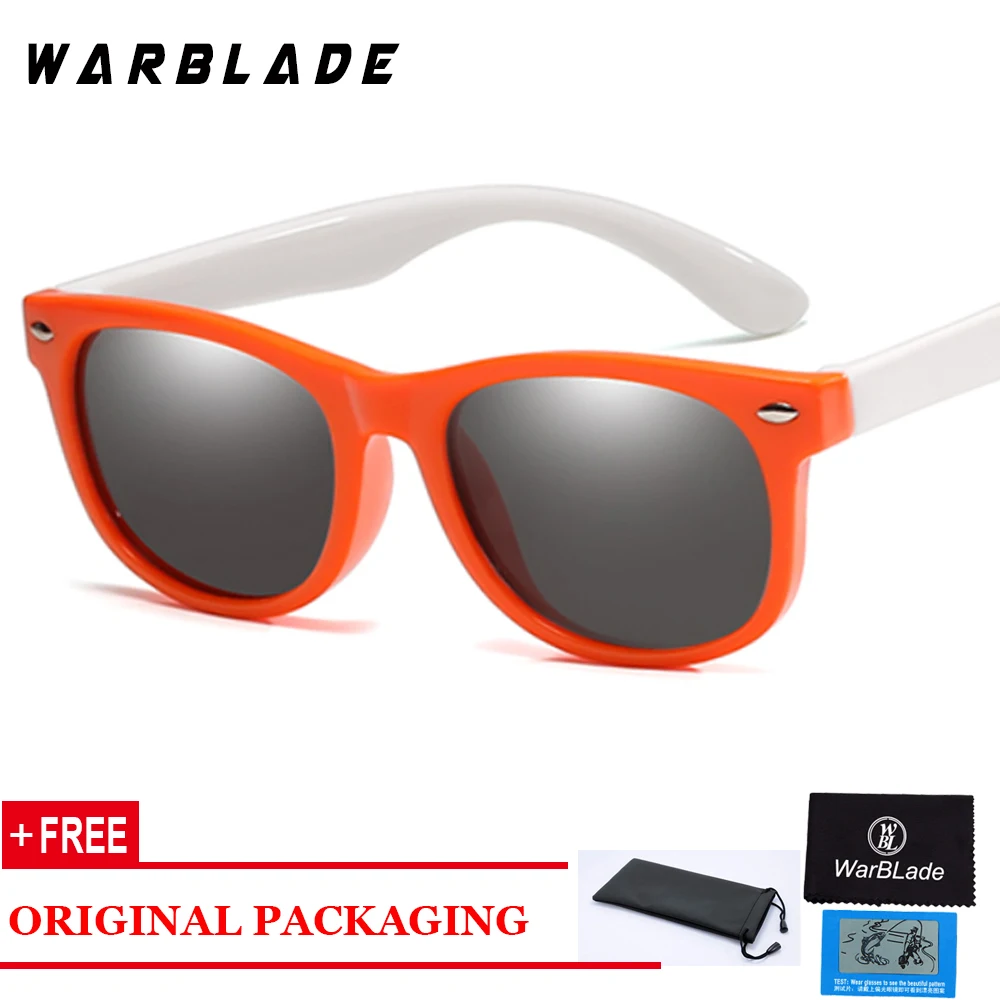 orange white Nodare Модные Детские поляризованные солнцезащитные очки TR90 для мальчиков и девочек, детские солнечные очки силиконовые защитные очки детские очки UV400 Óculos - Цвет линз: orange white