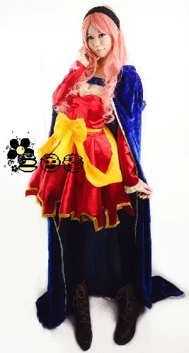 Изготовленное на заказ косплейное платье феи хвоста с накидкой для вечерние|cosplay