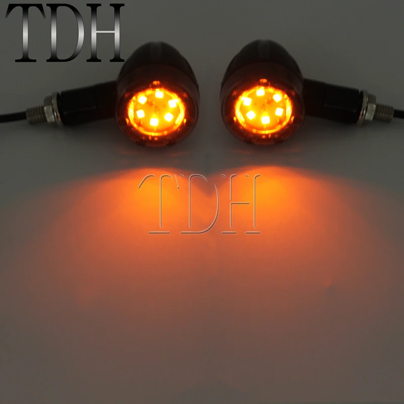 Универсальный мотоциклетный желтый и красный светодиодный сигнал поворота стоп