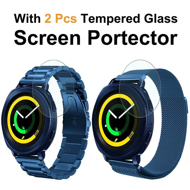 Миланская петля ремешок для Samsung Galaxy Watch 42 мм 46 металлический браслет из