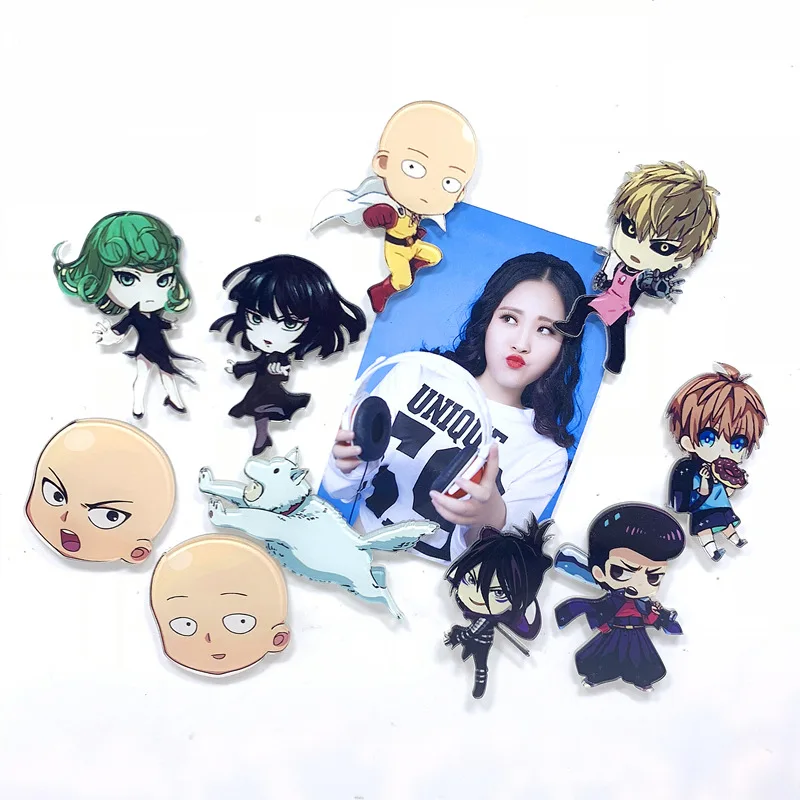 Милые Мультяшные магниты на холодильник серии ONE PUNCH MAN высококачественные