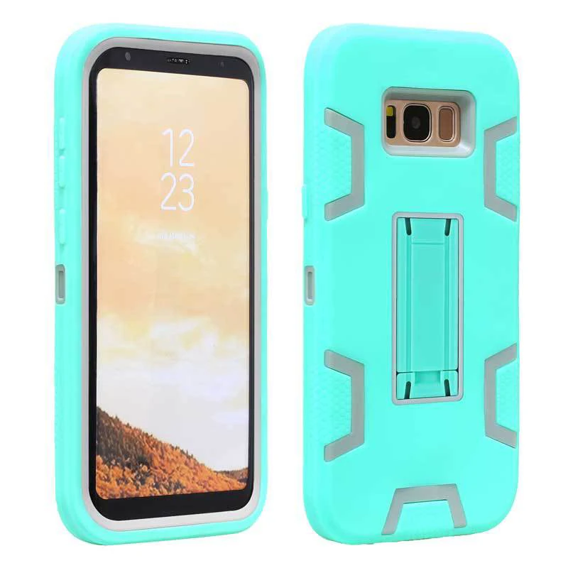 Case For Samsung Galaxy S6 S7 edge S8 Plus S5 Note 4 5 Stand Armor 360 Full Protection Shockproof Antiskid Phone Cover Coque |