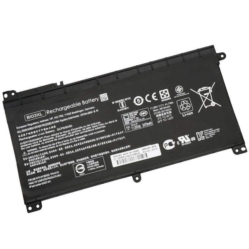 GZSM laptop battery BI03XL for HP PavilionX360 13-U100TU U113TU laptop battery HSTNN-UB6W TPN-W118 843537-541 844203-850 battery