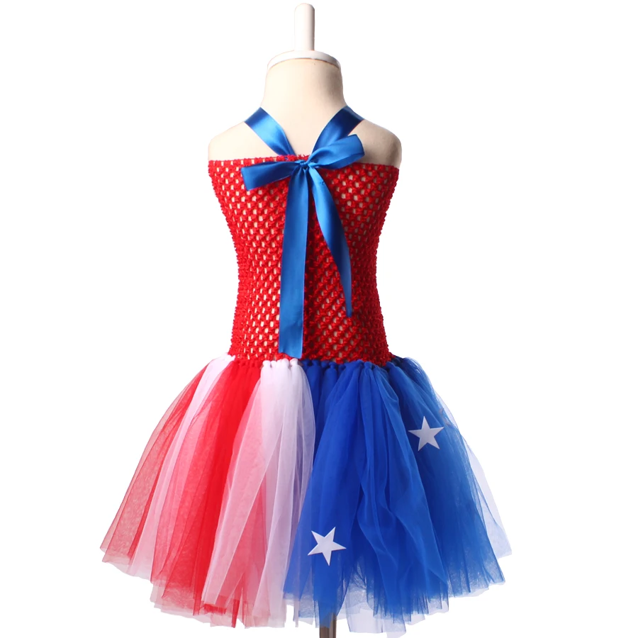 Ksummeree 4th of July Girls Tutu Dress American Flag Baby Girl Patriotic Photo Prop Birthday Party Costume TS124 | Детская одежда и