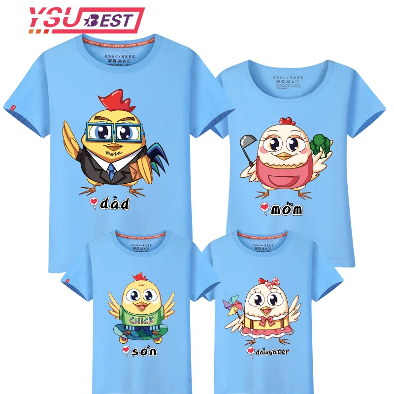 Одинаковая одежда для всей семьи новинка 2020 летние хлопковые футболки отца