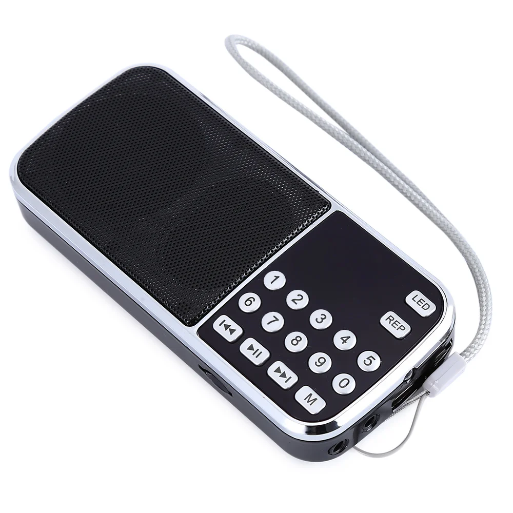 Accewit L 088 Портативный FM радио Динамик музыкальный плеер с 3 5 мм аудио/Mini USB/TF слот