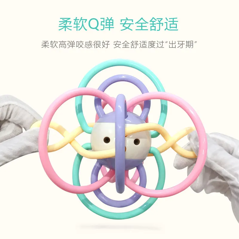 Новорожденных безопасности силикона кусаться зубные Прорезыватель кольцо для