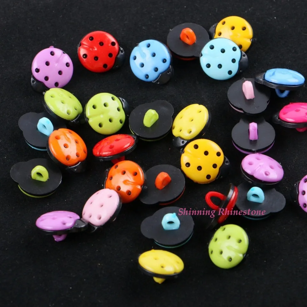 Детские акриловые пуговицы в виде насекомых 16 х18 мм | Дом и сад
