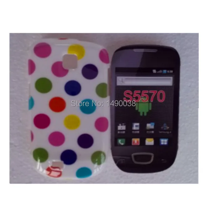 1 шт. мягкий чехол в горошек для Samsung Galaxy Mini S5570 | Мобильные телефоны и аксессуары