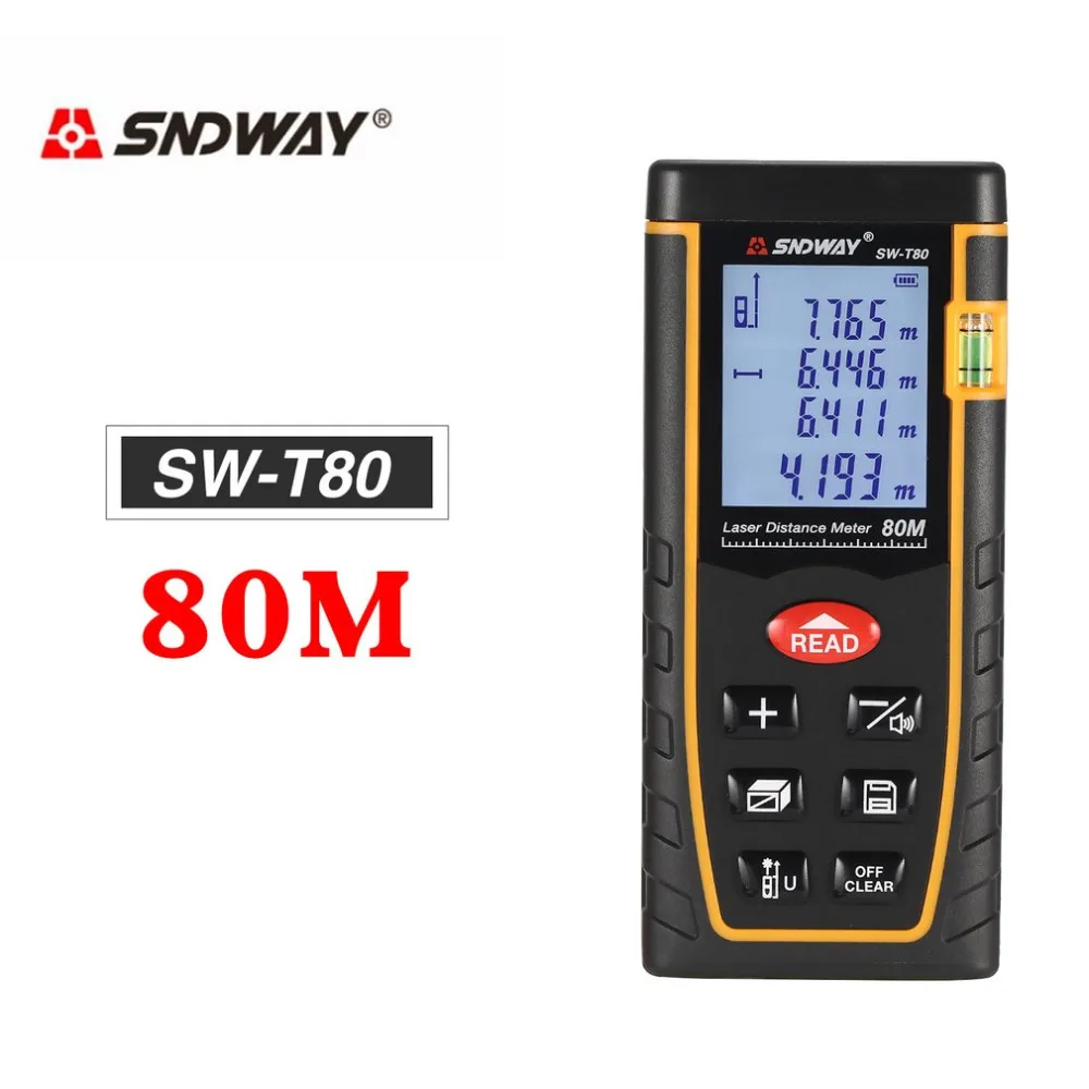 SNDWAY SW-T40/60/80/100 40/60/80/100 м ручной лазерный дальномер trena измерительный прибор |