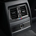 Стайлинг автомобиля, центральная консоль из настоящего углеродного волокна, воздуховод, кондиционер, вентиляционное отверстие, Декор, крышка, рама, наклейки для BMW F30 F34 2013-15
